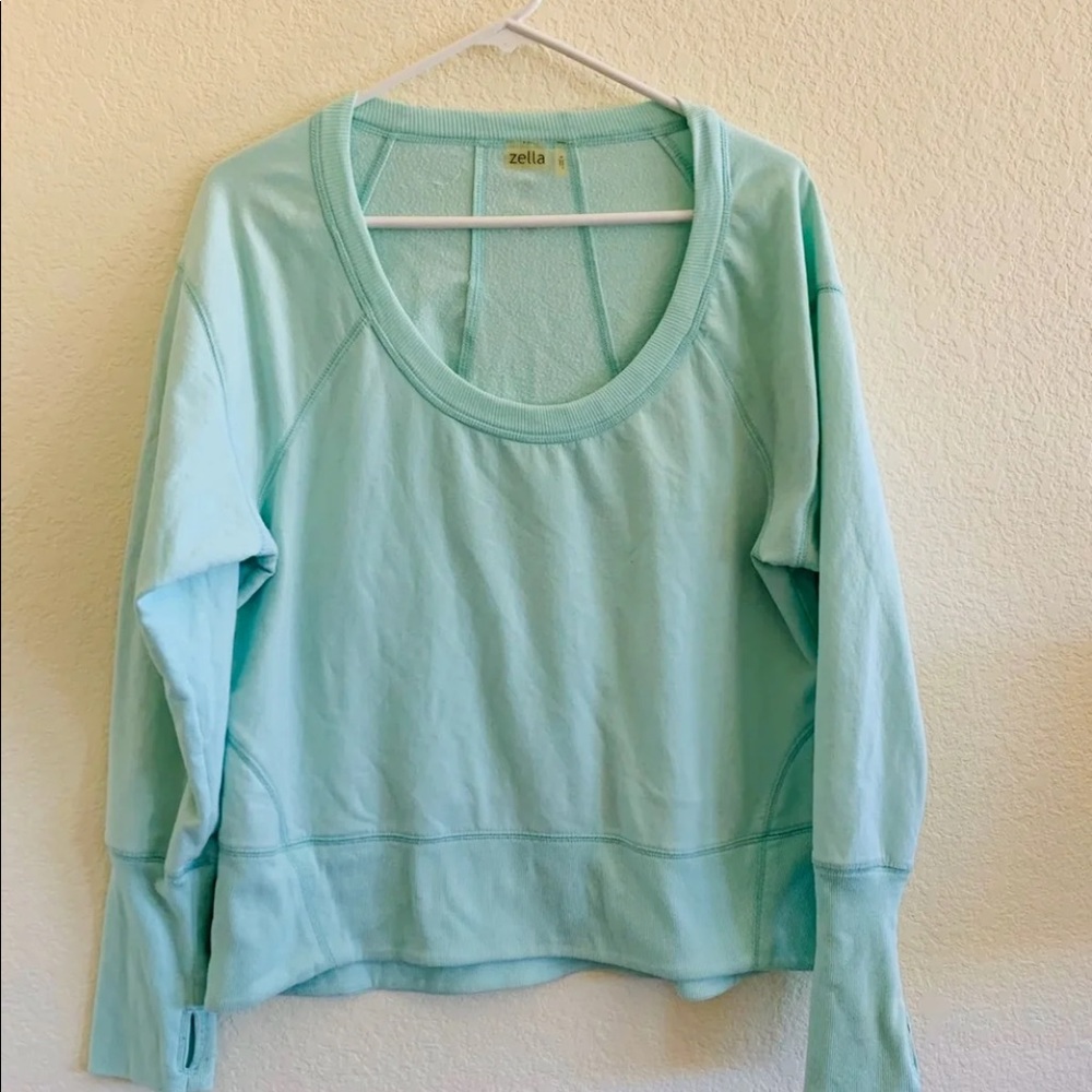 Zella Mint green sweatshirt size M